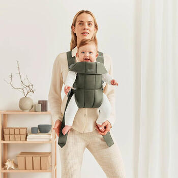 BabyBjörn Baby ķengursoma Mini Woven, Dark green 021040
