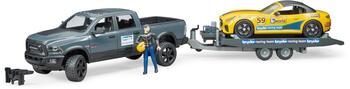 BRUDER automašīna RAM 2500 Power Wagon ar piekabi, 02504