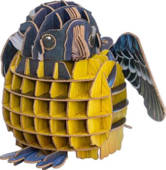 MAKEBUG 3D papīra puzle Dzeltenvēdera zīlīte, MB-D-0003