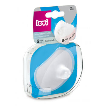 LOVI silikona krūšu sprauslu aizsargi Skin Touch, 2 gab., S (versija GB), 5/605gb