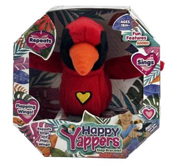 HAPPY YAPPERS interaktīvs plīša putniņš Kardināls, 9381