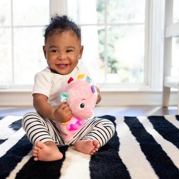 BABY EINSTEIN nomierinoša plīša rotaļlieta Seahorse Soother, rozā, 17400-013