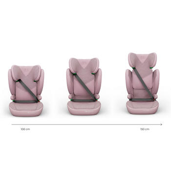 KINDERKRAFT autokrēsls JUNIOR FIX 2 PLUS, 100-150 cm., Pink, KCJUFI20PNKPL0N