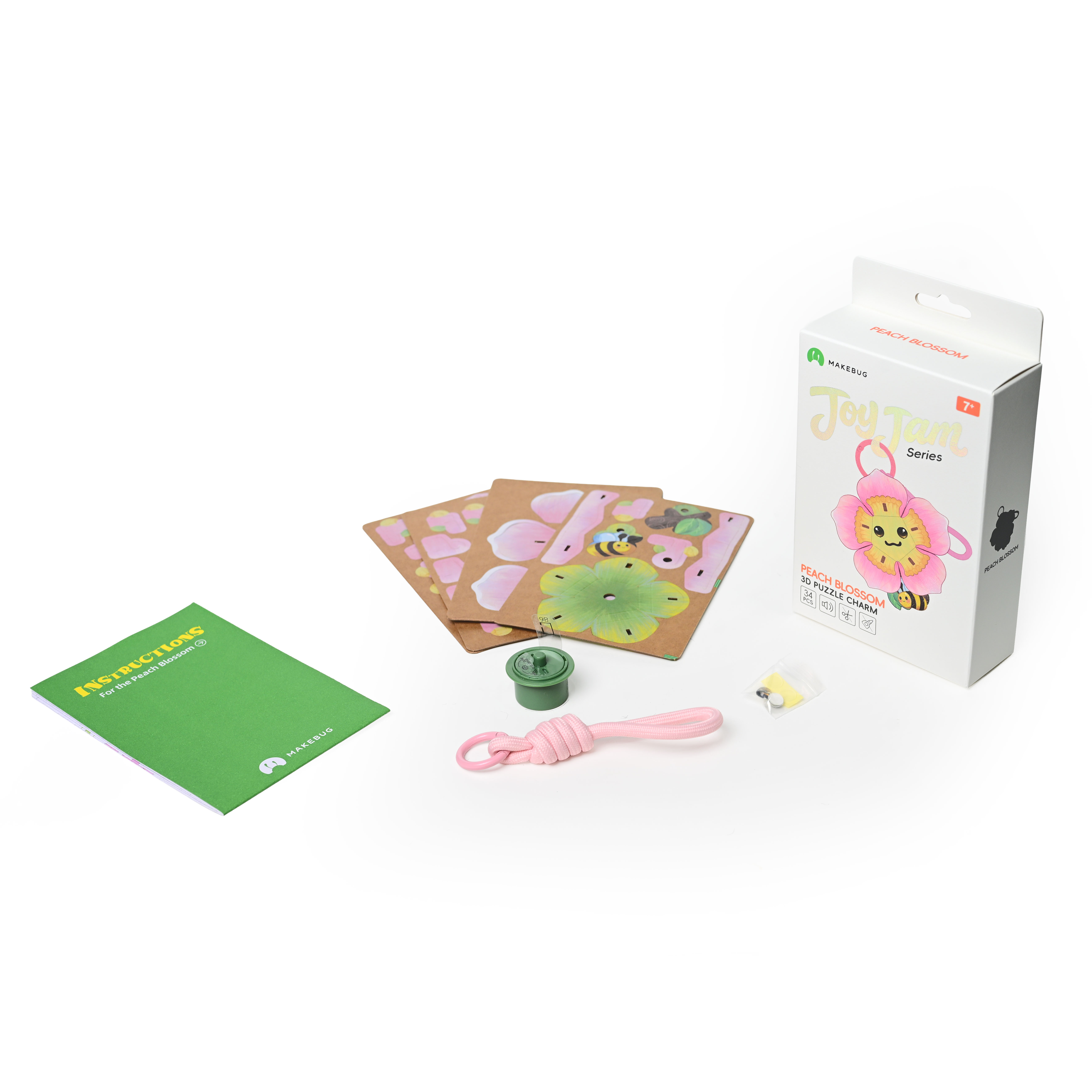 MAKEBUG 3D papīra puzle Persiku zieds, MB-D-0066