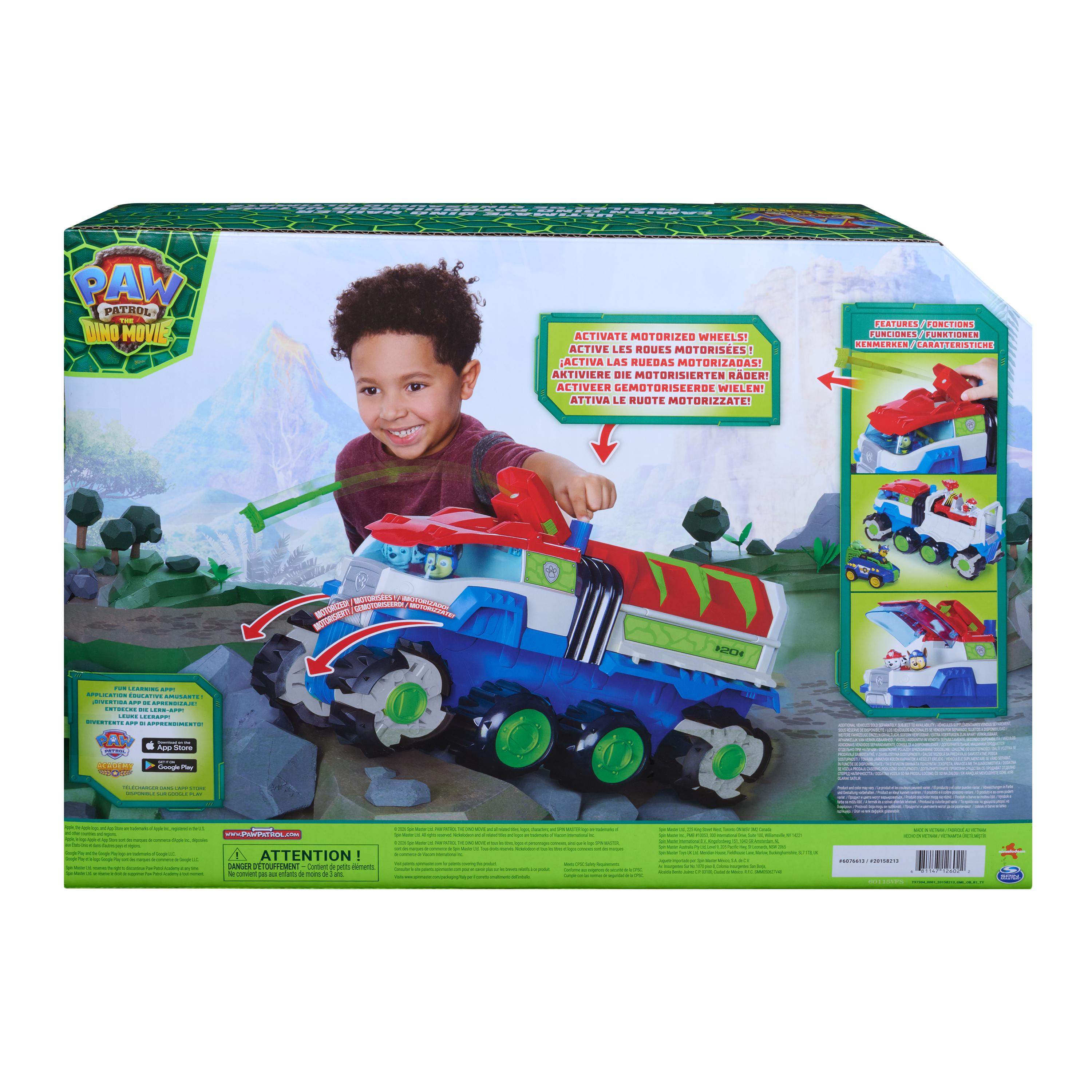 PAW PATROL rotaļu komplekts Ultimate Dino Hauler, 6076613