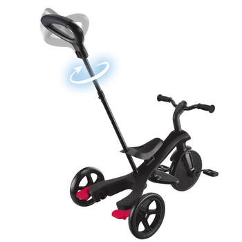 GLOBBER trīsritenis Explorer Trike 4in1, melns, 634-120