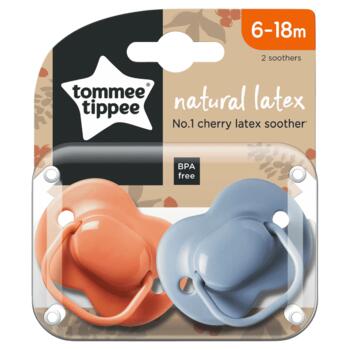 TOMMEE TIPPEE māneklītis apaļš lateksa, 6-18 m., 2 gb., 433655