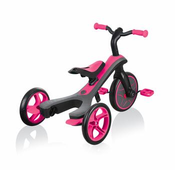 GLOBBER Trike Explorer 4in1 kolmipyörä, rozā, 632-110