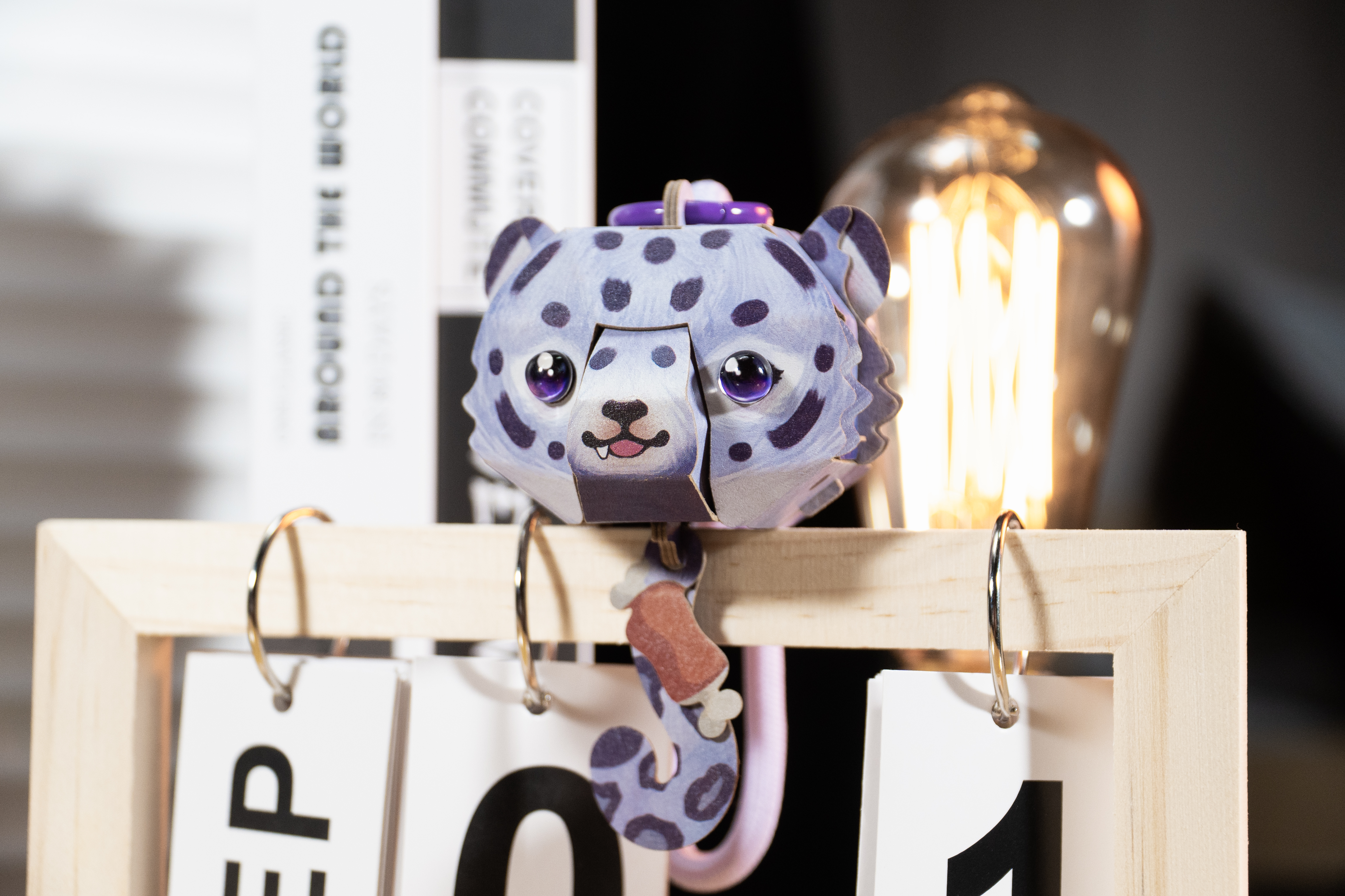 MAKEBUG 3D papīra puzle Sniega leopards, MD-D-0064