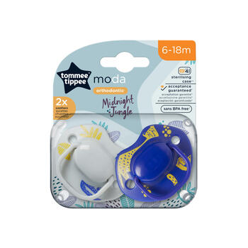 TOMMEE TIPPEE ortodontiskie māneklīši MODA, 6-18 m., 2 gab., 43338594