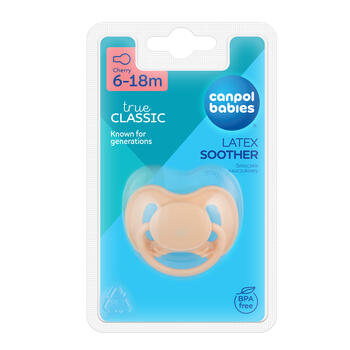 CANPOL BABIES lateksa apaļais knupītis NUDE, 6-18m,  23/224_cre