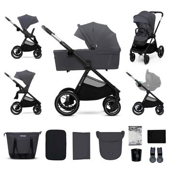 KINDERKRAFT universālie ratiņi 2IN1 NEA 2.0, deep grey, KSNEA002DGR2000