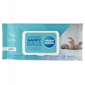 CANPOL BABIES aromatizēti maisiņi lietotām autiņbiksītēm , 100 gab., 70/003
