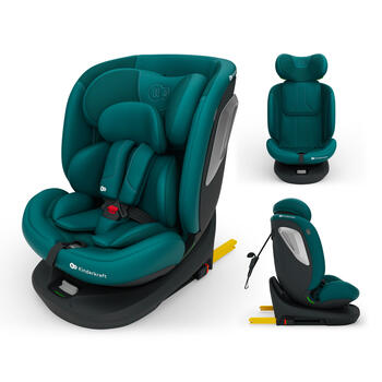 KINDERKRAFT autokrēsls I-GROW 2 PLUS, 40-150 cm., Green, KCIGRO02GREPL00