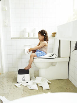 BABYBJÖRN tualetes poda mācību virsma balta/pelēka 058025