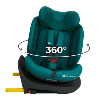 KINDERKRAFT autokrēsls I-GROW 2 PLUS, 40-150 cm., Green, KCIGRO02GREPL00