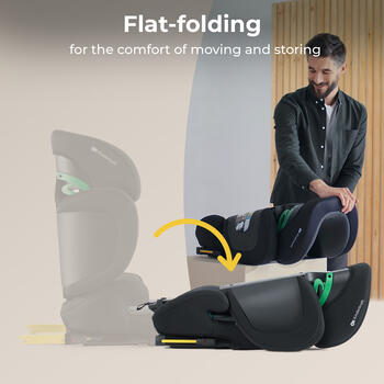 KINDERKRAFT autosēdeklis XPAND 2 PRO, i-Size 100–150 cm, grafīta melns, KCXPPR02BLK0000