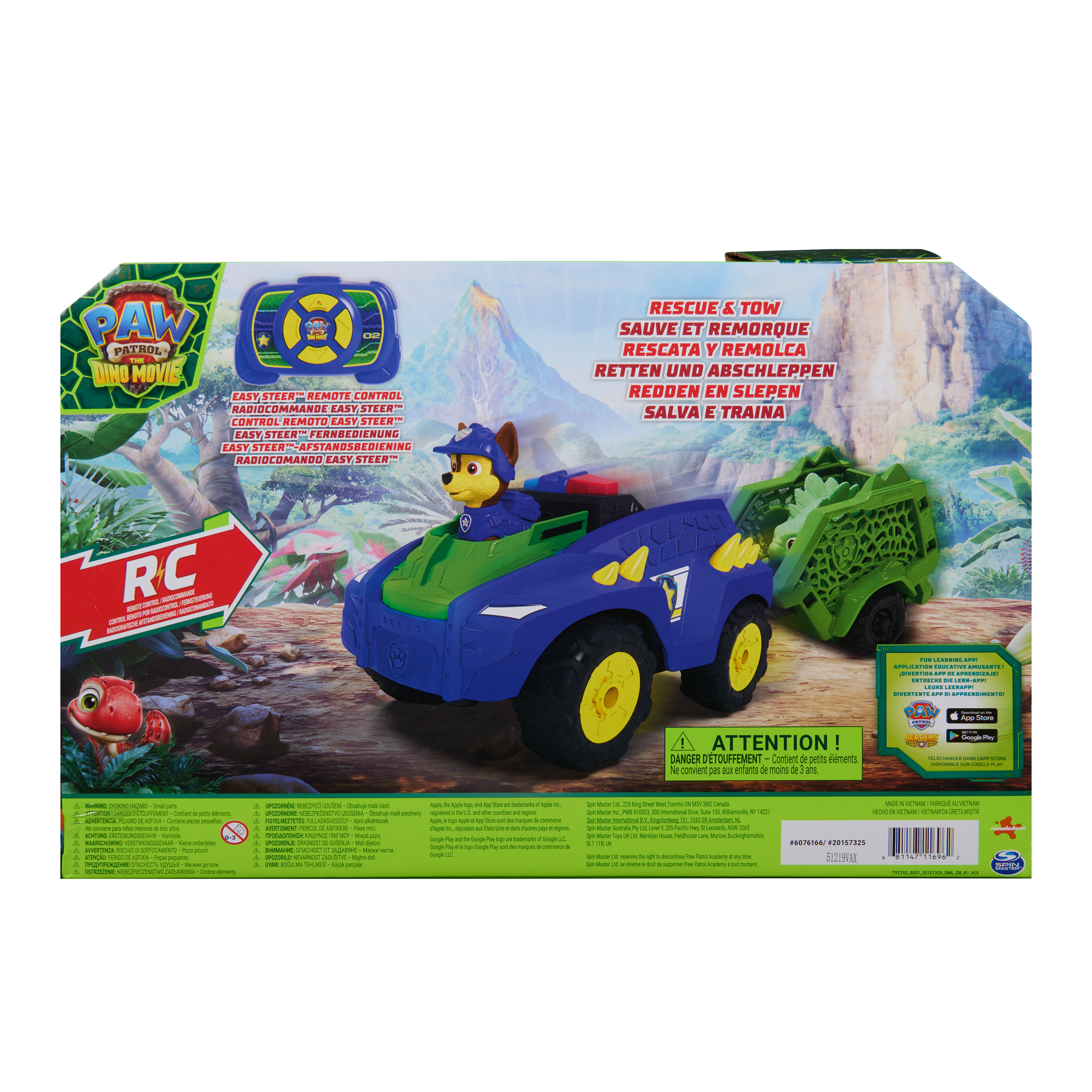 PAW PATROL RC transportlīdzeklis Dino Chase, 6076166