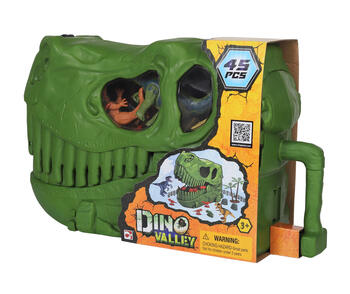 CHAP MEI rotaļlietu komplekts Dino Valley Dino Skull Bucket, 45 pcs., 542029