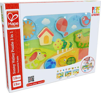 HAPE Saulainā ieleja puzle 3 in 1, E1601A