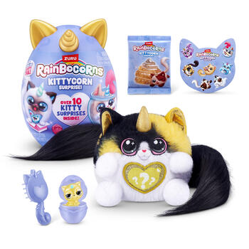 RAINBOCORNS plīša rotaļlieta ar piederumiem Kittycorn Surprise, 3 sērija, sortiments, 92104