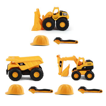 CAT spēļu komplekts Tough Tracks Construction Crew Set, asort., 82060