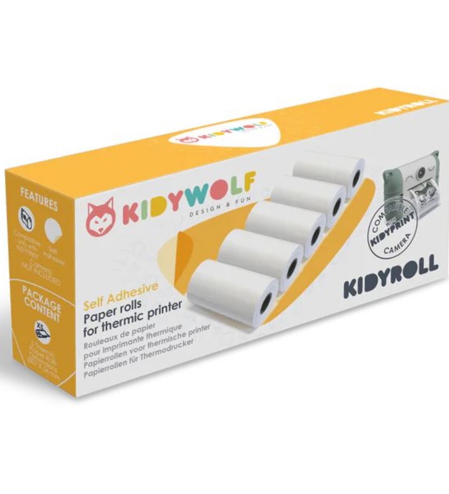 KIDYWOLF foto papīrs Kidyprint fotokamerai, KIDYROLL-ST