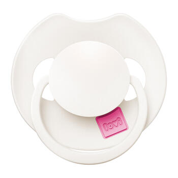 LOVI Prime silikona dinamiskais knupītis, Rose/Rose Cream, 0–6m., 2 gab., 34/454