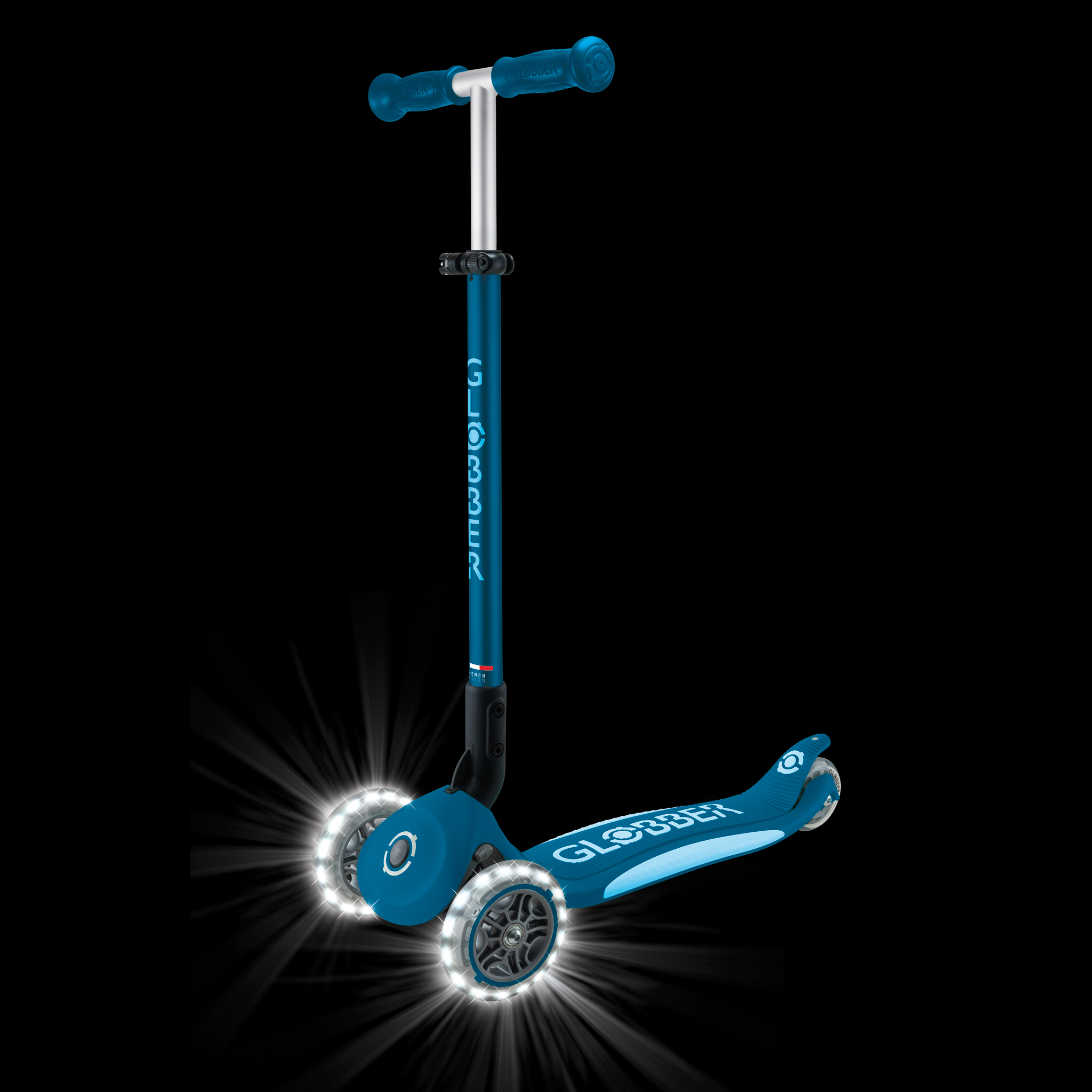 GLOBBER skrejritenis Elite Lights, zils, 439-601-3