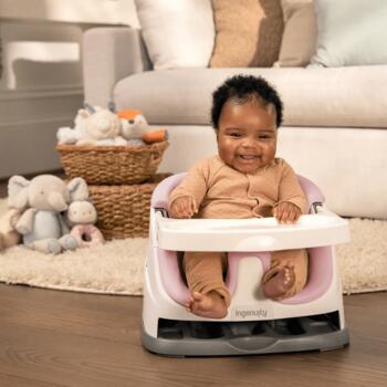 INGENUITY barošanas krēsls - būsteris Baby Base 2-in-1, rose, 16726