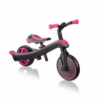 GLOBBER Trike Explorer 4in1 kolmipyörä, rozā, 632-110