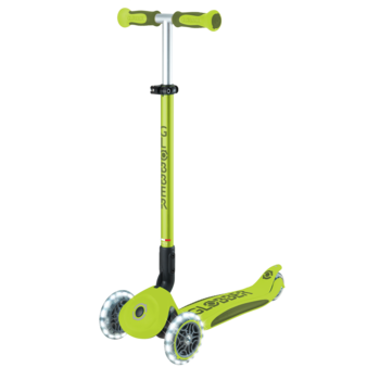 GLOBBER skrejritenis Go Up Deluxe Lights, laima zaļš, 748-606