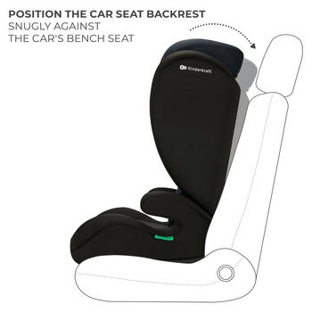 KINDERKRAFT autokrēsls I-SPARK 2 PLUS I-SIZE, 100-150 cm., Black, KCISPA02BLKPL00