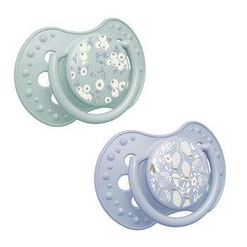 LOVI silikona dinamiskie knupīši, Blossom Blue, 3-6m, 2 gab.,  22/922boy