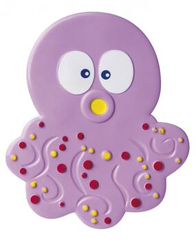 CANPOL BABIES neslīdošs paklājs vannas istabai 5 gab Colorful Ocean 12x10cm 80/003
