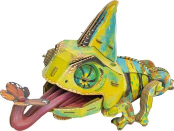 MAKEBUG 3D papīra puzle Hameleons, MB-D-0050