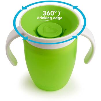 MUNCHKIN treniņa krūzīte, Miracle 360, zaļa, 6m+,207 ml, 90103