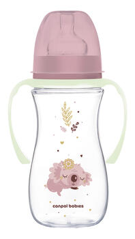 CANPOL BABIES Pretkoliku pudelīte EasyStart, 300ml, Sleepy Koala, 35/238_pin