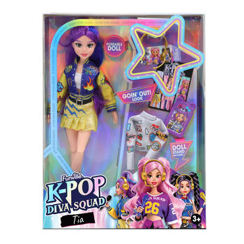 K-POP DIVA SQUAD lelle, 29 cm, sortiments., 81157
