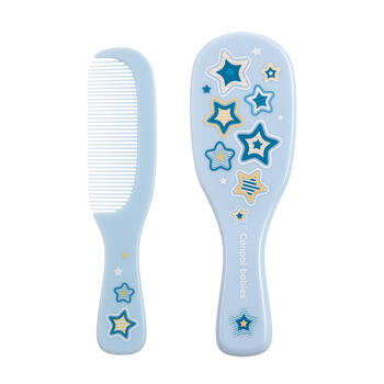 CANPOL BABIES mīksta suka ar dabīgiem sariem un ķemme GOLD, blue, 7/406_blu2