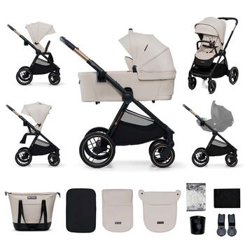 KINDERKRAFT universālie ratiņi 2IN1 NEA 2.0, soft beige, KSNEA002BEG2000