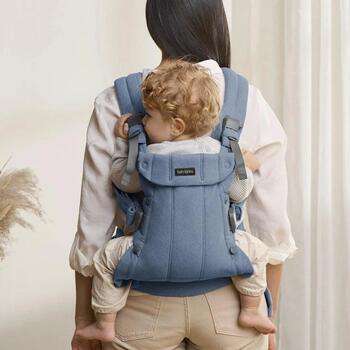 BABYBJÖRN bērnu nēsātājs HARMONY WOVEN MELANGE, blue, 088033