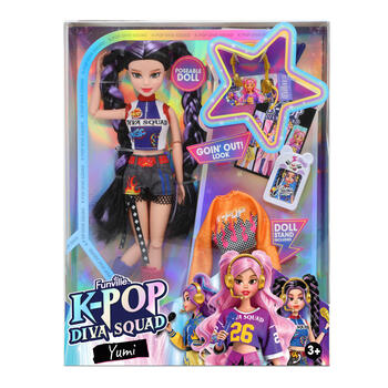 K-POP DIVA SQUAD lelle, 29 cm, sortiments., 81157