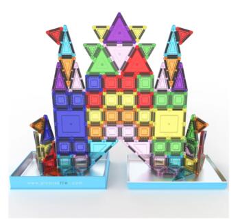 PICASSO TILES Magnētiskais konstruktors ar penāli 100 detaļas, PN04