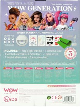 WOW GENERATION selfija gaisma ar piederumiem, WOW00024