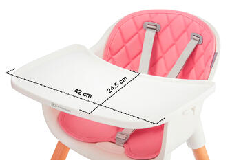 KINDERKRAFT barošanas krēsliņš Sienna Pink