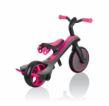 GLOBBER Trike Explorer 4in1 kolmipyörä, rozā, 632-110