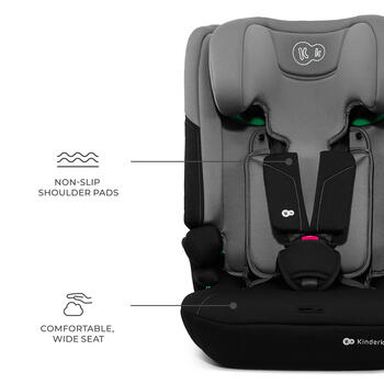KINDERKRAFT autosēdeklis I-COMFY, i-Size, tumši pelēks, KCICOM00DGR0000
