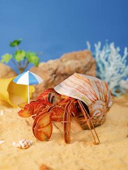 MAKEBUG 3D papīra puzle Eremītkrabis, MB-B-0008
