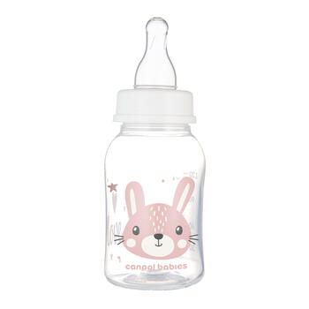CANPOL BABIES šaura kakla pudelīte CUTE ANIMALS, 120 ml, 11/851_pin